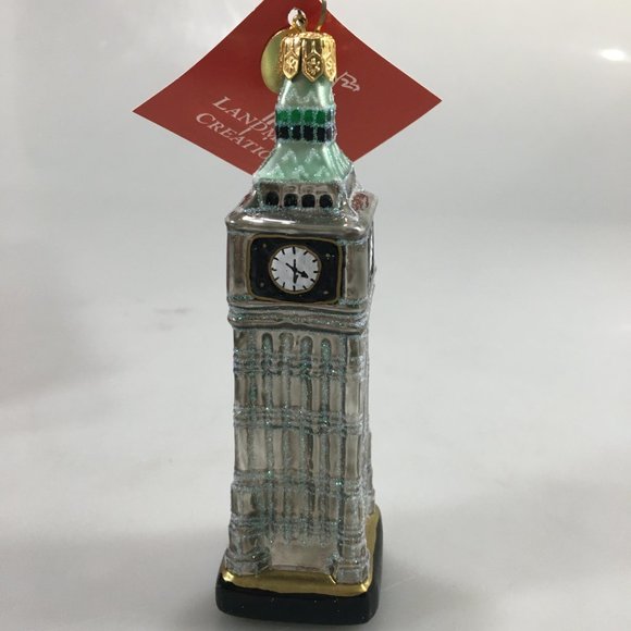 Landmark Creations Big Ben Clock London Glass Ornament 5" NEW Made in Poland - Picture 5 of 9